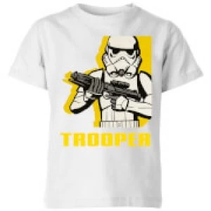 Image of Star Wars Rebels Trooper Kids T-Shirt - White - 3-4 Years