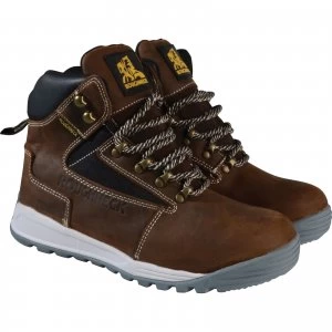 Image of Roughneck Mens Sabre Safety Boots Brown Size 9