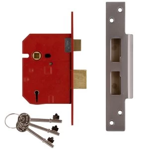 Image of Union 2234E 5 Lever BS Mortice Sashlock Plated Brass Finish 79.5mm 3" Box