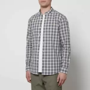 Image of Farah Mens Shannon Button Down Check Shirt - Yale - XXL