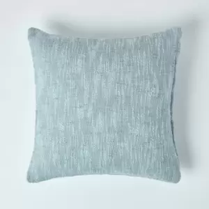 Image of Nirvana Cotton Grey Cushion Cover, 45 x 45cm - Grey - Homescapes