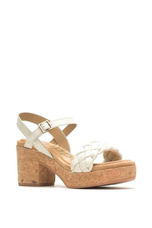 Image of Hush Puppies Womens Poppy Quarter Strap Sandal in White Size: 5 White Female 5