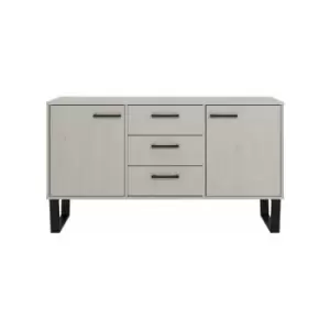 Image of Core Products - Medium Sideboard With 2 Doors, 3 Drawers Grey Wax Finish