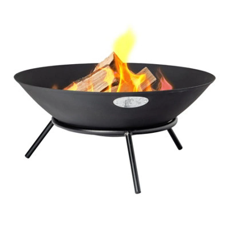 Image of Harbour Housewares 56Cm Steel Fire Pit - Outdoor Garden Patio Fire Bowl Brazier Heater Stove For Wood Log Charcoal Burning