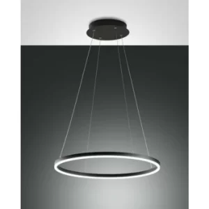 Image of Fabas Luce Giotto LED Integrated Pendant Ceiling Light Light Black Glass