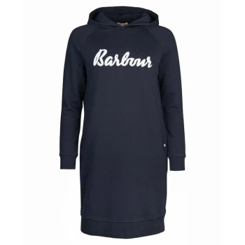 Image of Barbour Otterburn Hoodie Dress - Navy