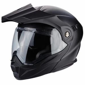 Image of (Black) Scorpion ADX-1 Flip-Up Motorcycle Unisex Helmet L