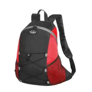 Image of Shugon Adults Unisex Chester Backpack (One Size) (Black/Red)