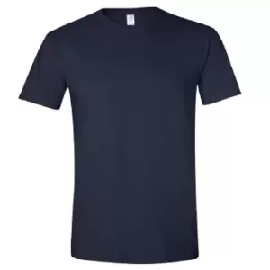 Image of Gildan Mens Short Sleeve Soft-Style T-Shirt (S) (Navy)