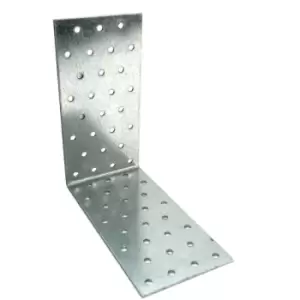 Image of Moderix - Heavy Duty Zinc Plated Reinforced Corner Angle Bracket - Size 160x160x80x2mm - Pack of 30