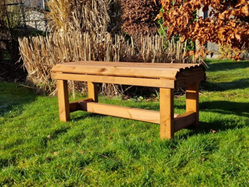 Image of Churnet Valley Garden Furniture Ltd Valley Backless Garden Bench - Timber - L39 X W99.5 X H43cm - Fully Assembled