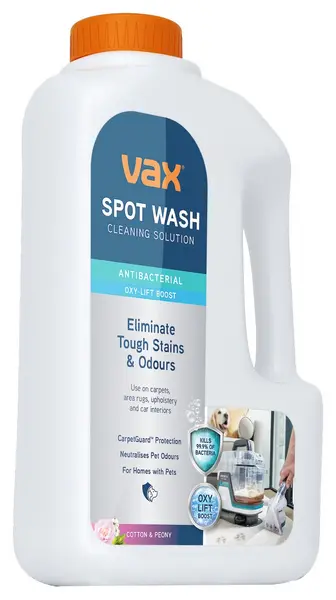 Image of Vax Spot Wash Antibacterial Carpet Cleaning Solution 1.5L