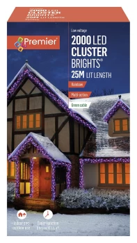 Image of Premier 2000 Multi-function Christmas LED Lights - 10m