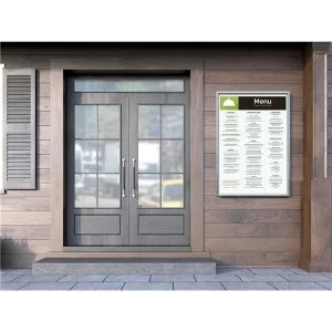 Image of Waterproof Snap Frame A1 PVC Anti Glare Cover Includes Screw Kit Rubber Seal 660x31x910mm Silver