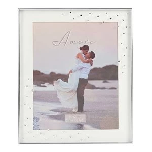 Image of 8"x 10"- Amore By Juliana Silver Plated Frame with Crystals