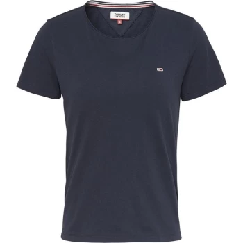 Image of Tommy Jeans Slim Crew Neck T Shirt - Twilight Navy