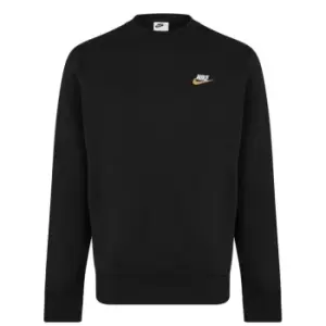 Image of Nike Club Fleece Crew Sweatshirt Mens - Black