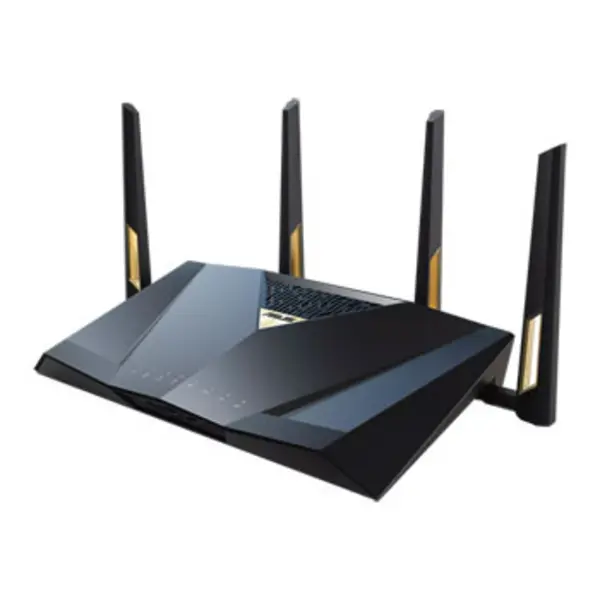 Image of Asus ASUS RT-BE88U Wireless Router 10 Gigabit Ethernet Dual Band (2.4 GHz / 5 GHz) Black Grey 90IG08V0-MO3N0V