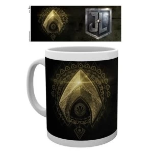 Image of Justice League Movie - Aquaman Logo Black Mug