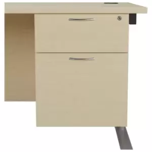 Image of 2 Drawer Fixed Pedestal 500mm - Maple