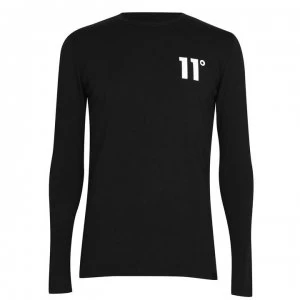 Image of 11 Degrees Sleeve Tee - Black