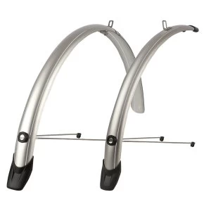 Image of Polisport Towny Mudguard Pair 700c 46mm Silver
