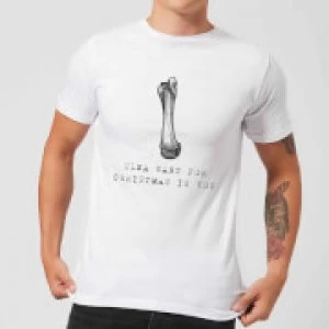 Image of Ulna Want for Christmas Is You Mens Christmas T-Shirt - White - 5XL