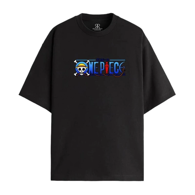 Image of One Piece Mens Strawhat Pirates T-Shirt in Black Size: XL Black Male XL