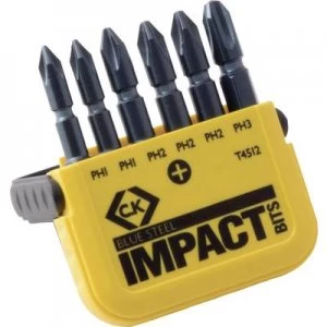 Image of C.K. T4512 Bit set 6 Piece Phillips Torsion Control Technology