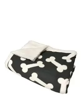 Image of Bunty Boneo Pet Fleece Blanket Black
