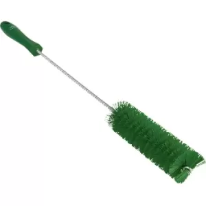 Image of Vikan Pipe brush with handle, hard, Ø 40 mm, pack of 15, green