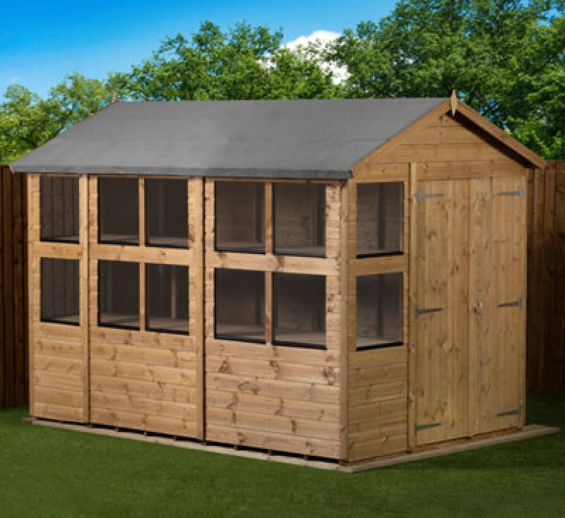 Image of Empire Sheds Empire Apex Potting Shed 6X10 Double Door