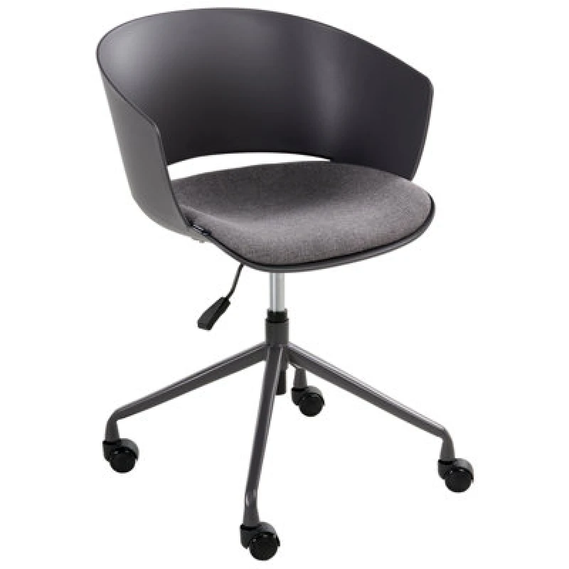 Image of Beliani Office Chair Gleeful Fabric Graphite Grey