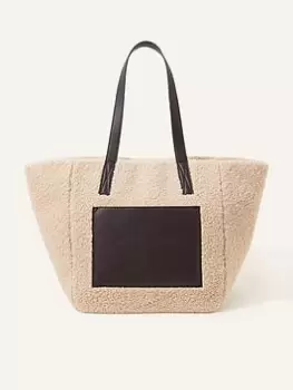 Image of Accessorize Faux Shearling Tote