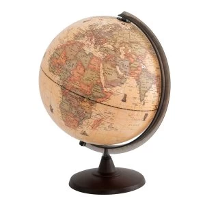 Image of Illuminated Antique 30cm World Globe
