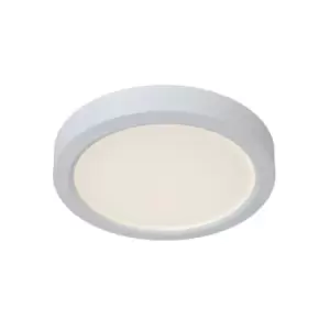 Image of Lucide TendoLed Modern Flush Ceiling Light 22cm LED 1x18W 3000K White