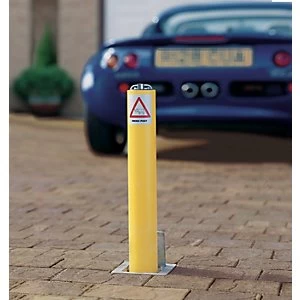 Image of Marshalls Metal Security Post Yellow