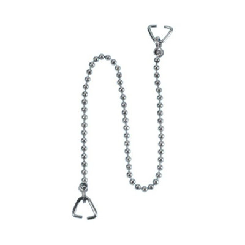 Image of McAlpine Ch4-18 18" Bath Chain + 2Xtriangles - Stylish Upgrade For Modern Bathrooms