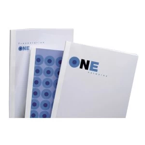 Image of GBC IB370168 Standard White ThermaBind Cover A4 10mm