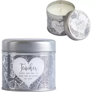 Image of Said with Sentiment 7362 Teacher Candle in Tin