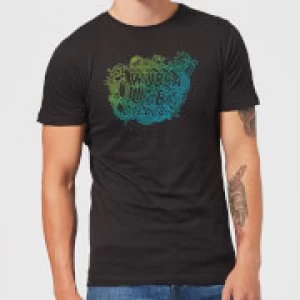 Image of Rick and Morty Wubba Lubba Dub Dub Mens T-Shirt - Black - M