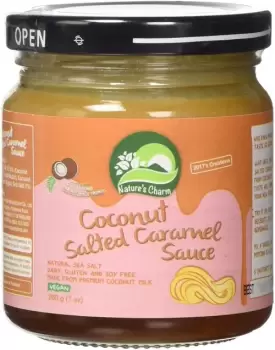 Image of Natures Charm Coconut Salted Caramel Sauce - 200g