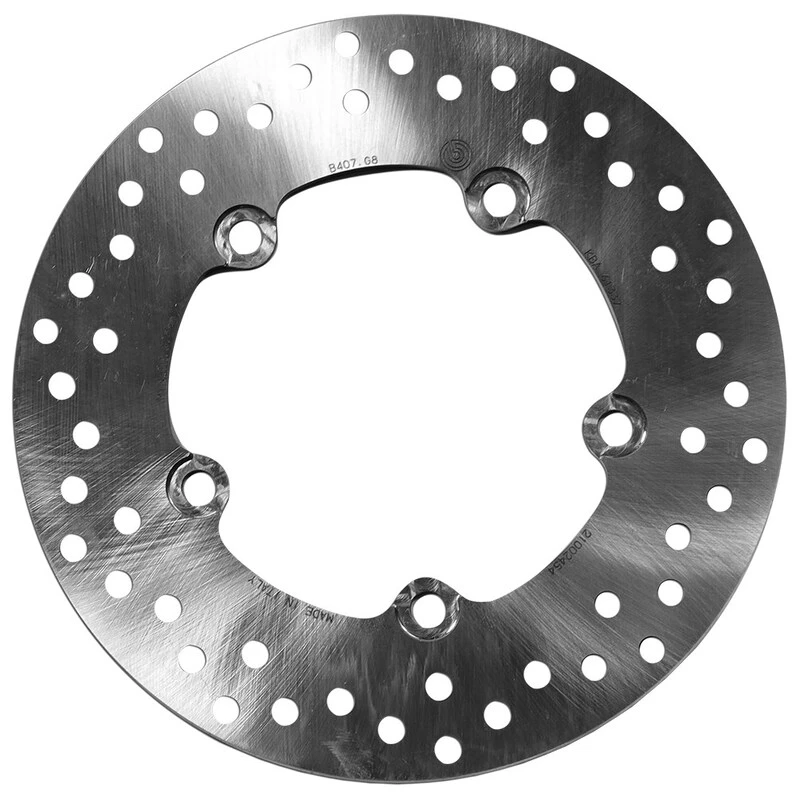 Image of BREMBO 68B407G8 Brake disc PRIME - Serie-Oro - Fixed Disc Rear, Perforated Brake Disc (82)