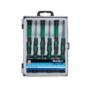 Image of BlueSpot 6 Piece Precision TORX Screwdriver Set