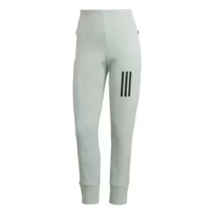 Image of adidas Mission Victory Slim-Fit High-Waist Tracksuit Bott - Linen Green Mel
