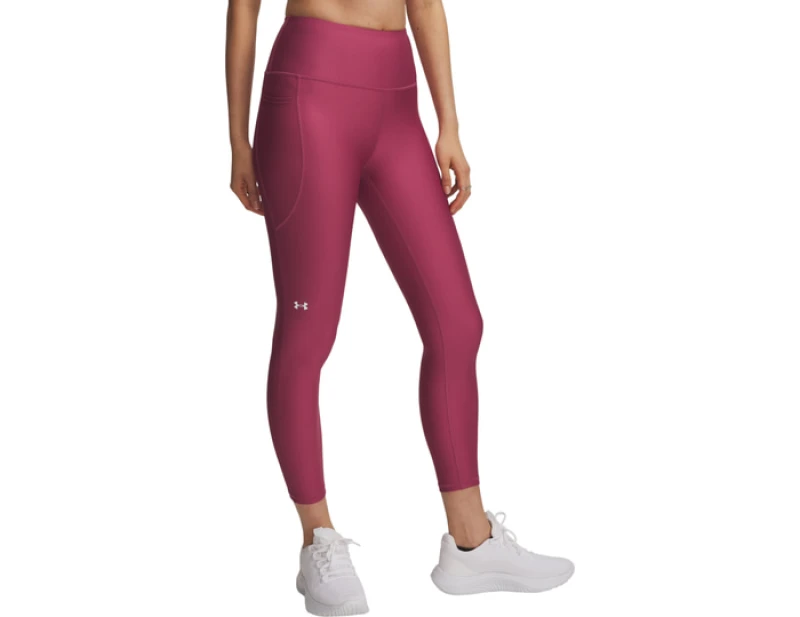 Image of Under Armour Tech Hi Ankle Leggings Women Red C659 XS