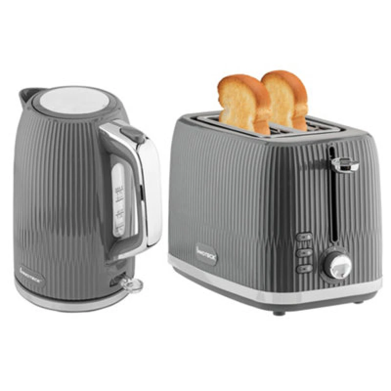 Image of Innoteck Breakfast Set - Kettle & Toaster In Grey