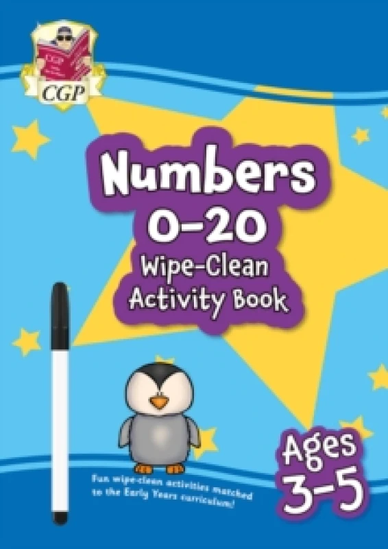 Image of Numbers 0-20 Wipe-Clean Activity Book for Ages 3-5 (with pen) Multiple-component retail product, part(s) enclose