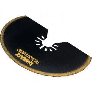 Image of DEWALT DT20709 Titanium Plasterboard and Wood Oscillating Multi Tool Segment Saw Blade 100mm Pack of 1