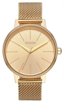 Image of Nixon Kensington Milanese All Gold Gold IP Steel Mesh Watch